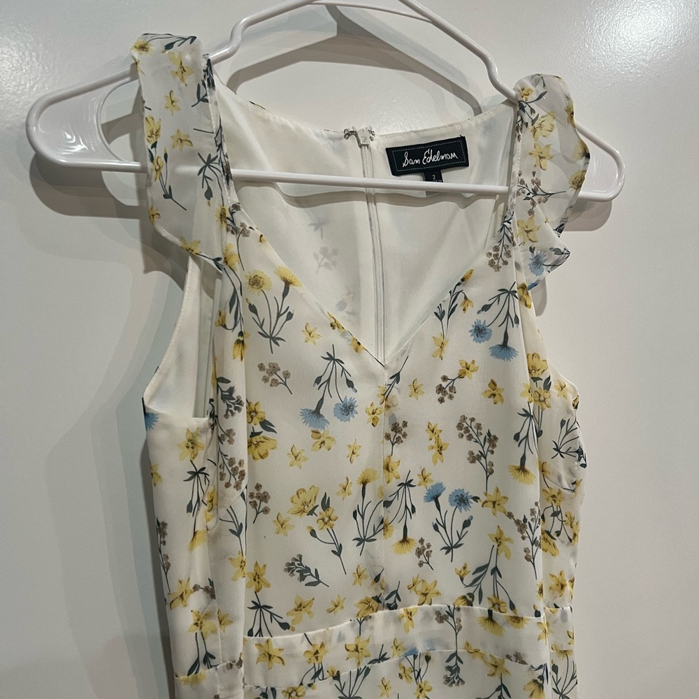 Sam Edelman White Floral Midi Dress - Picture 3 of 6
